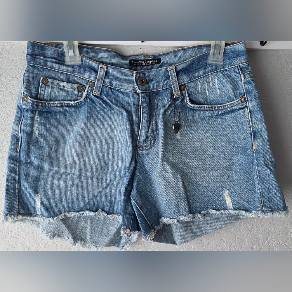 Polo Jeans Company Ralph Lauren Women Cutoff Jean Shorts Size 29